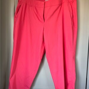 Lane Bryant Bright Pink Tailored Trousers